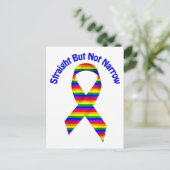 ストレートが狭くないゲイプライドティー、ギフト ポストカード (スタンド正面)