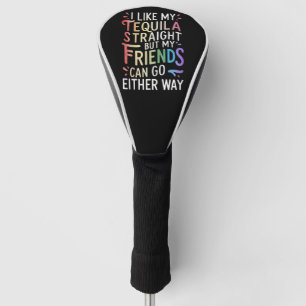 ストレートでもLGBTでも仲良くしようぜ！ テキーラ Funny LGBT ゴルフヘッドカバー