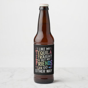 ストレートでもLGBTでも仲良くしようぜ テキーラ LGBTフレンドリー ビールラベル