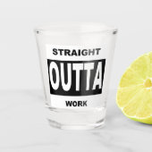ストレートなアウトタおもしろいー作品 ショットグラス (正面)