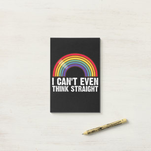 ストレートに考えられない LGBTQプライド月間 ポストイット