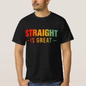 ストレートは最高 Tシャツ (正面)