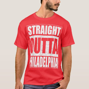ストレートアウタフィラデルフィアペンシルバニアギフト Tシャツ