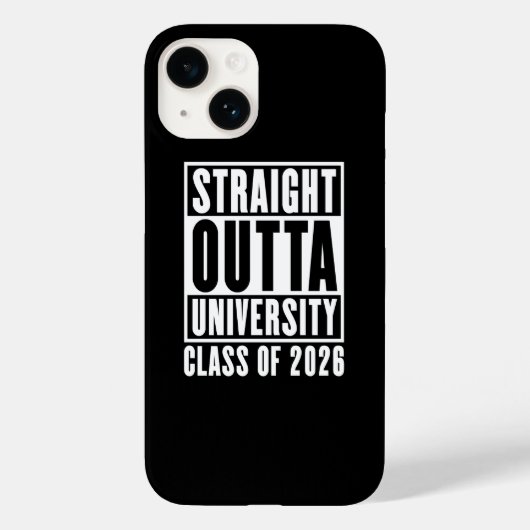 ストレートアウタユニバーシティ 2026年卒業 Case-Mate iPhoneケース (裏面)