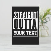 ストレートアウトカスタマイズ招待状カード 案内状 (スタンド正面)