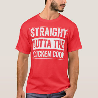 ストレートアウトザチキンクープバックヤードチキンL Tシャツ