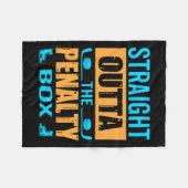 ストレートアウトザペナルティボックス絞り染めお気に入りのWi フリースブランケット (正面(横))