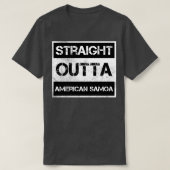ストレートアウトタアメリカンサモア国立公園ヴィンタグ Tシャツ (デザイン正面)