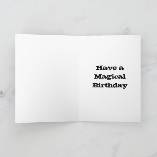 ストレートアウトタウィザードスクール誕生日カード カード (内部)