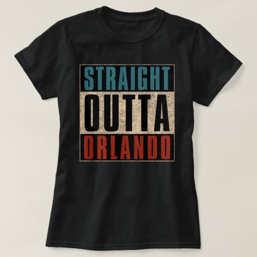 ストレートアウトタオーランドフロリダFL Tシャツ (デザイン正面)