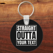 ストレートアウトタカスタム文字パーソナライズノベルティ キーホルダー (正面)