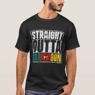 ストレートアウトタカメルーン国旗 Tシャツ