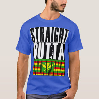 ストレートアウトタカラパナハワイカナカマオリ国旗b tシャツ