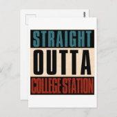ストレートアウトタカレッジステーションテキサス州TX ポストカード (正面/裏面)