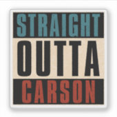 ストレートアウトタカーソンカリフォルニアCA シール (正面)