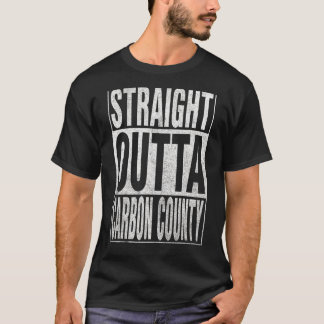 ストレートアウトタカーボンカウンティカッコいいホーム引用文 Tシャツ