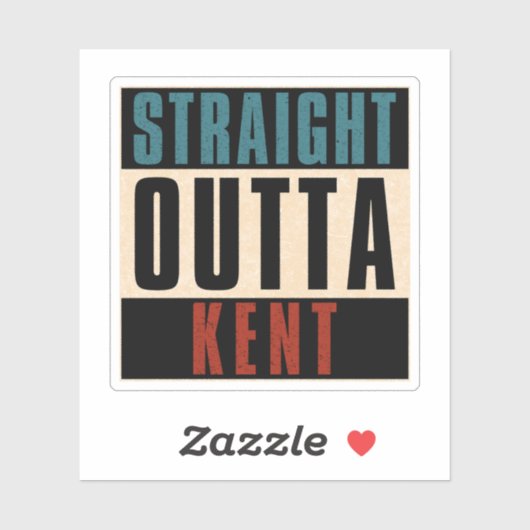 ストレートアウトタケントワシントンWA シール (シート)