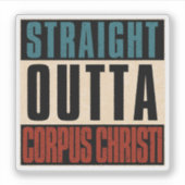 ストレートアウトタコーパスクリスティテキサス州TX シール (正面)