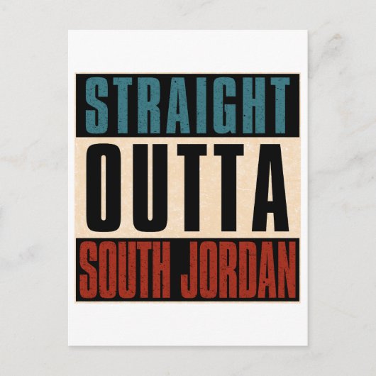 ストレートアウトタサウスジョーダンユタUT ポストカード (正面)