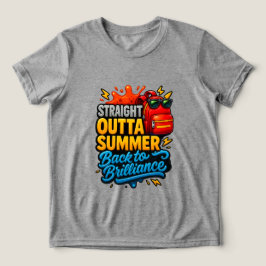 ストレートアウトタサマー新学期ティー トライブレンドＴシャツ
