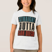 ストレートアウトタサンディエゴカリフォルニアCA USA トライブレンドＴシャツ (正面)