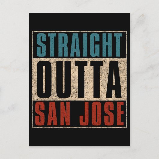 ストレートアウトタサンホセカリフォルニアCA USA ポストカード (正面)