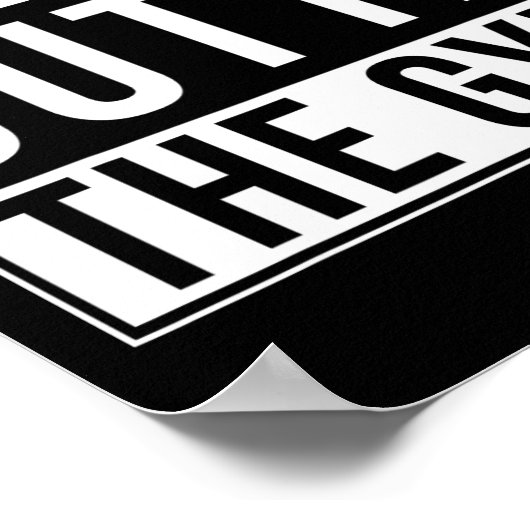 ストレートアウトタザジムおもしろいボディビルウェイト ポスター (角)