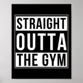 ストレートアウトタザジムおもしろいボディビルウェイト ポスター (正面)
