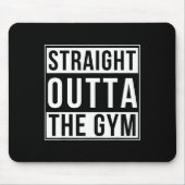 ストレートアウトタザジムおもしろいボディビルウェイト マウスパッド
