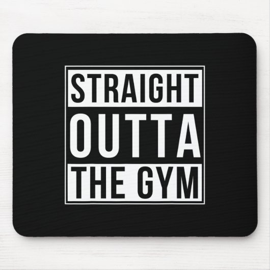 ストレートアウトタザジムおもしろいボディビルウェイト マウスパッド (正面)