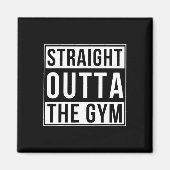 ストレートアウトタザジムおもしろいボディビルウェイト マグネット (正面)