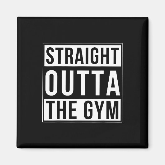 ストレートアウトタザジムおもしろいボディビルウェイト マグネット (正面)