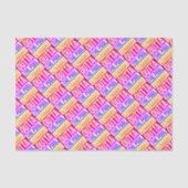 ストレートアウトタザプールタイポグラフィ文字 カラフル 薄葉紙 (正面)