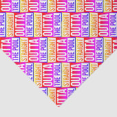 ストレートアウトタザプールタイポグラフィ文字 カラフル 薄葉紙 (詳細)