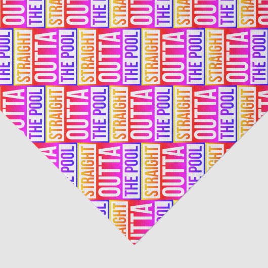 ストレートアウトタザプールタイポグラフィ文字 カラフル 薄葉紙 (詳細)