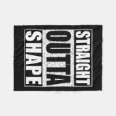 ストレートアウトタシェイプトレーニング フリースブランケット (正面(横))