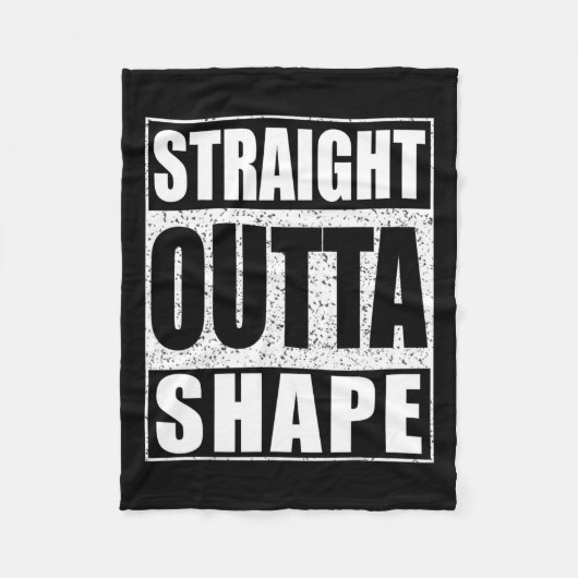 ストレートアウトタシェイプトレーニング フリースブランケット (正面)