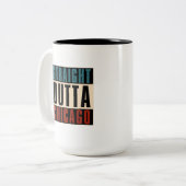 ストレートアウトタシカゴイリノイIL USA ツートーンマグカップ (正面左)