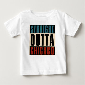 ストレートアウトタシカゴイリノイIL USA ベビーTシャツ