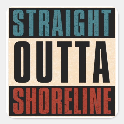 ストレートアウトタショアラインワシントンWA スクエアシール (正面)