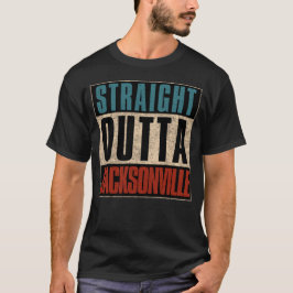 ストレートアウトタジャクソンビルフロリダ州フロリダ州アメリカ Tシャツ