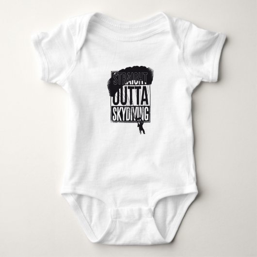 ストレートアウトタスカイダイビング ベビーボディスーツ (正面)