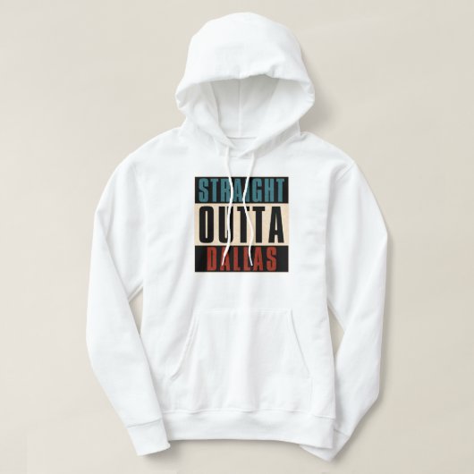ストレートアウトタダラステキサス州TX USA パーカ (デザイン正面)