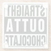 ストレートアウトタチョコレート ガラスコースター (裏面)