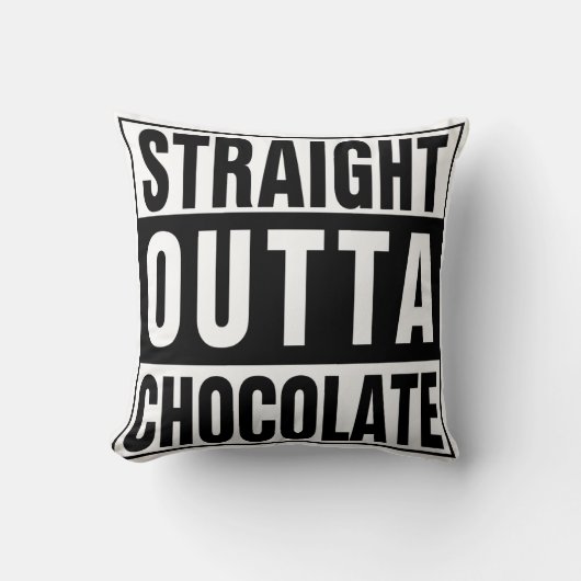 ストレートアウトタチョコレート クッション (正面)