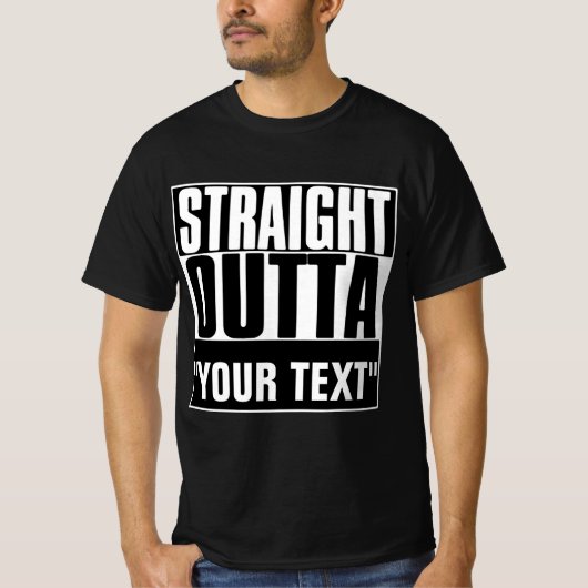 ストレートアウトタテキストTシャツ Tシャツ (正面)