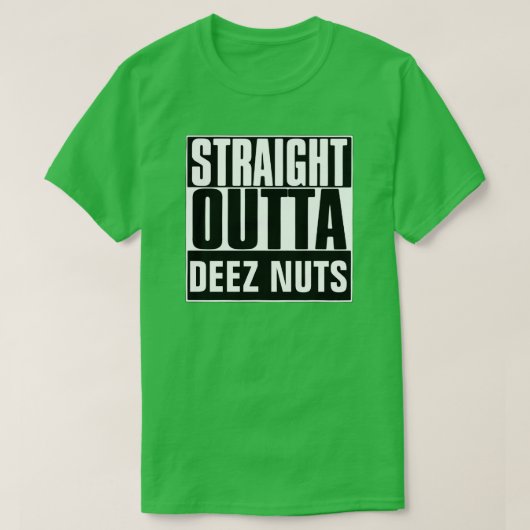 ストレートアウトタディーズナッツTシャツ Tシャツ (デザイン正面)