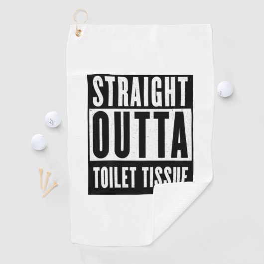 ストレートアウトタトイレティシュプレパおもしろいーギフト ゴルフタオル (インサイチュ)