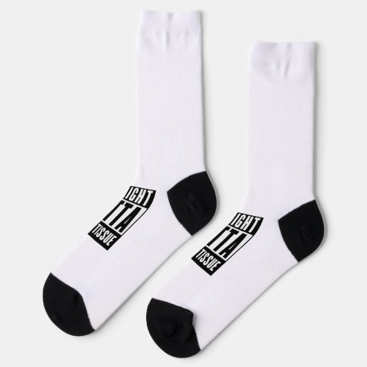 ストレートアウトタトイレティシュプレパおもしろいーギフト ソックス (左)