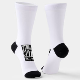 ストレートアウトタトイレティシュプレパおもしろいーギフト ソックス